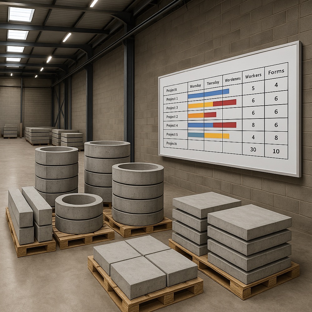 Optimalizace využití haly a výrobních prostředků včetně forem