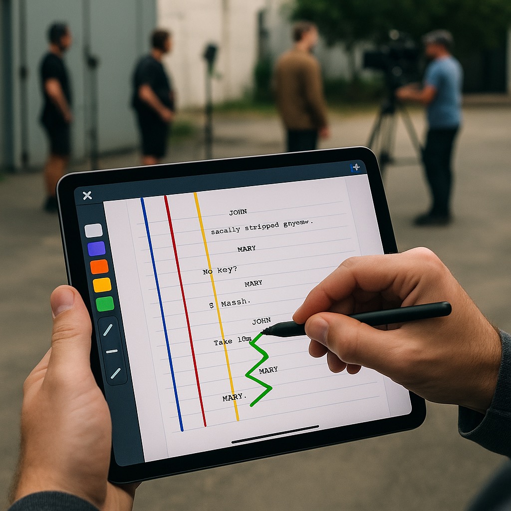 Filmový štáb potřeboval nástroj pro práci s aktuální verzí scénáře přímo na place.