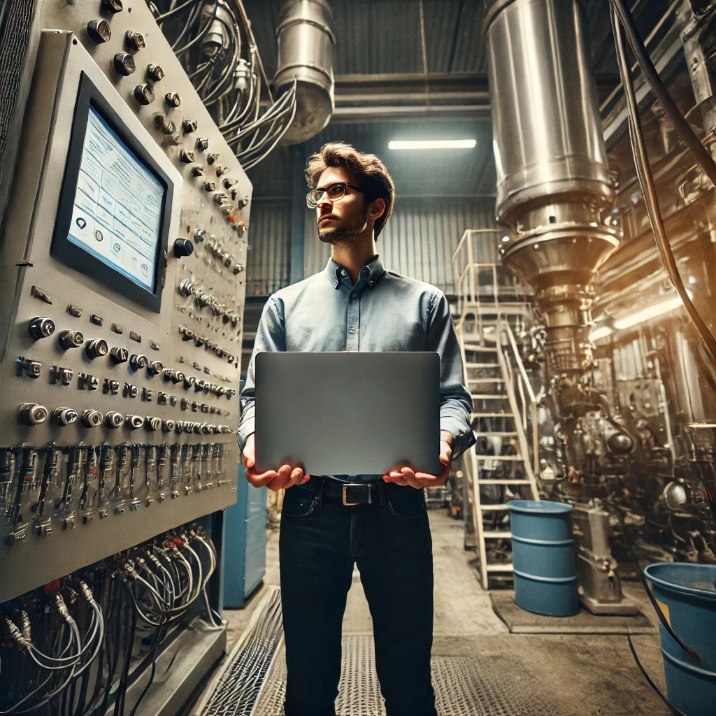 Ilustrace offline správy měřených hodnot v továrnách pomocí FileMakeru.