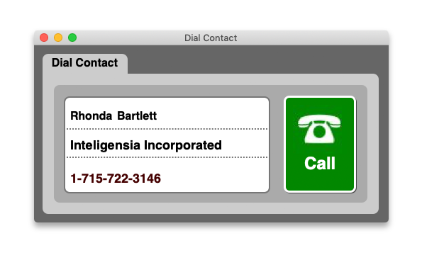 Dial Number with a Click