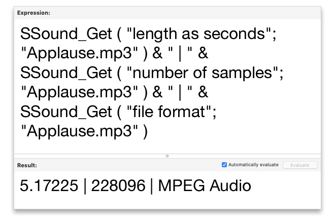 Getting Information About an Audio File